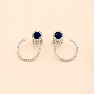 Sapphire Open Hoop