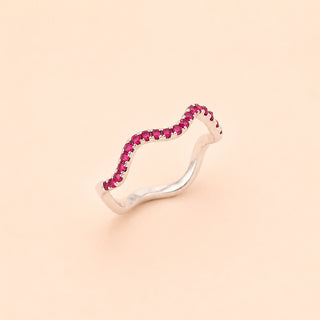 Wave Ruby Ring